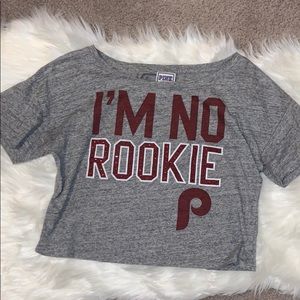 Pink vs crop Phillies T-shirt